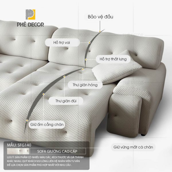 Sofa Giường Tự Động Medousa SFG140 - Ảnh 5