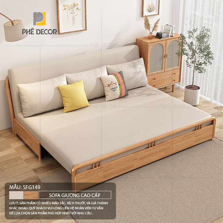 Sofa giường kéo là dòng sofa giường Hà Nội phổ biến nhất, được xem là "chân ái" cho các căn hộ chung cư