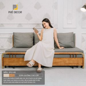 Mẫu ghế sofa gấp thành giường Fremont SFG149 là hiện thân của một chiếc sofa giường phong cách Bắc Âu chuẩn mực