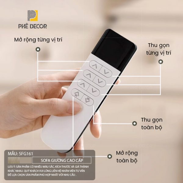 Sofa Giường Tự Động Madeline SFG161 - Ảnh 11