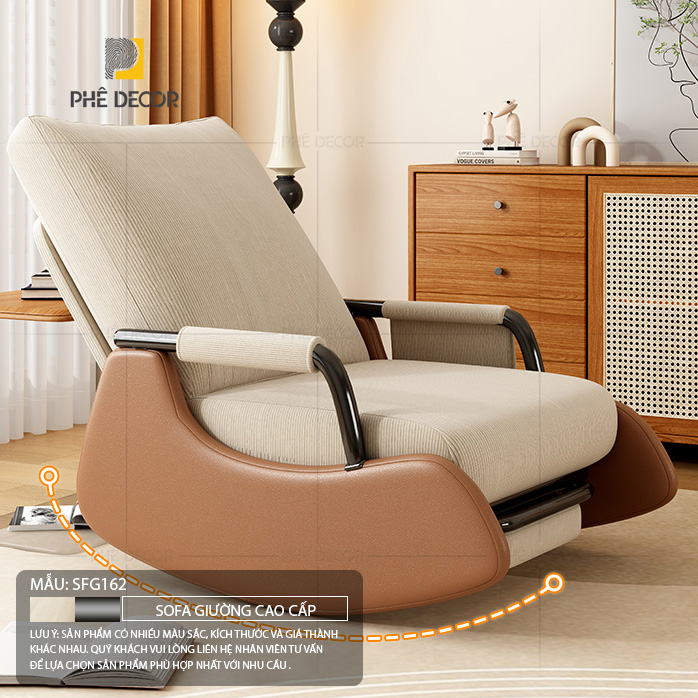 Sofa giường đơn là giải pháp 