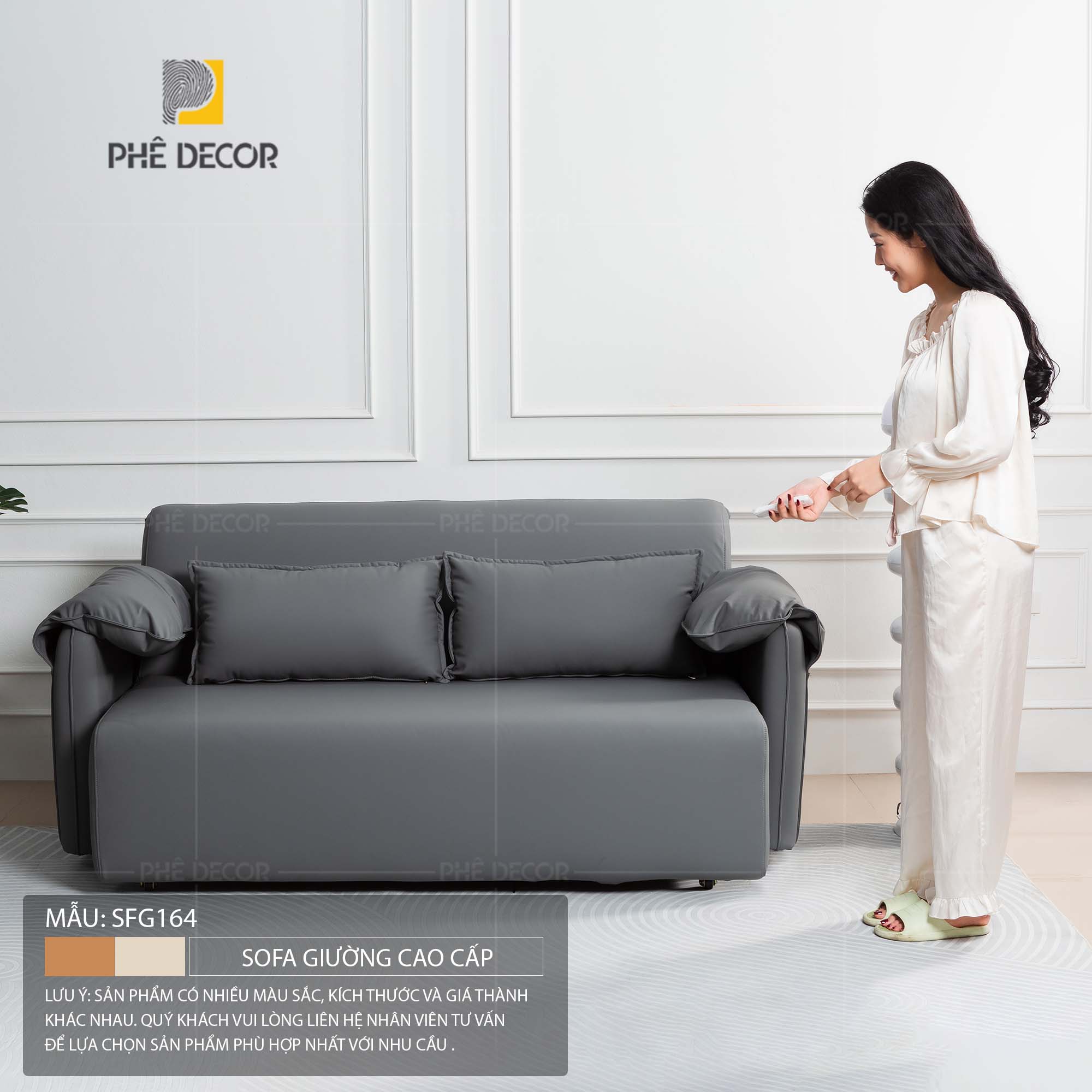 Sofa giường tự động có giá thành cao nhất trong các loại sofa giường