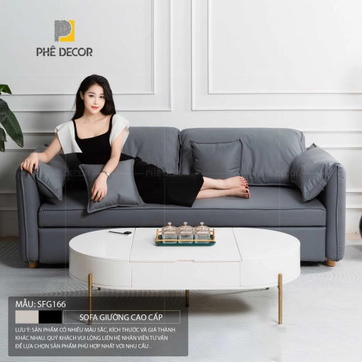 Alani SFG166 mang đến một vẻ đẹp thanh lịch và hiện đại, với các đường nét bo tròn mềm mại và hệ chân kim loại cao, thanh thoát