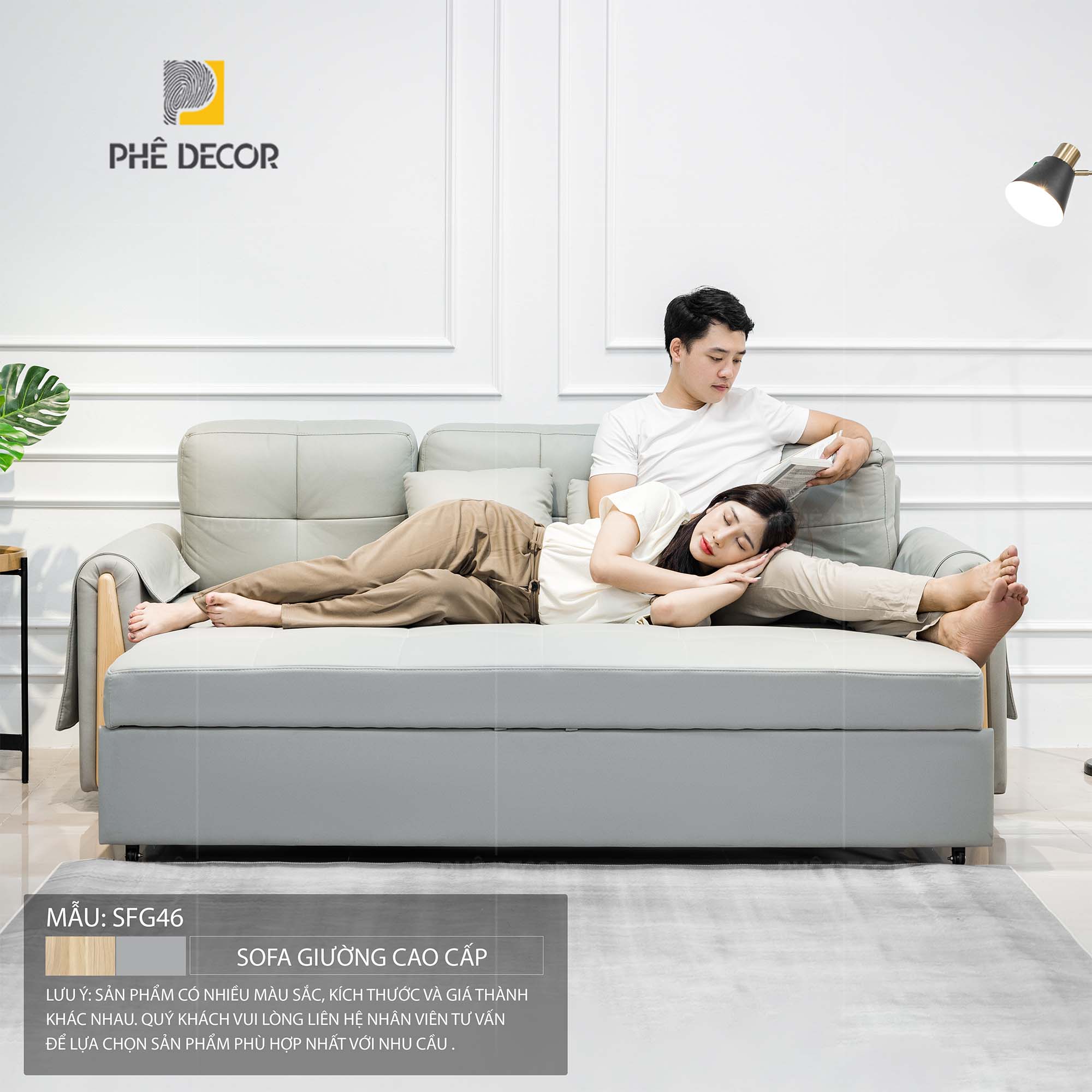Mẫu sofa giường da nỉ SFG46 là một lựa chọn thông minh cho những ai muốn sở hữu một sản phẩm chất lượng