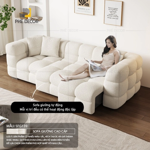 ác đối tượng và không gian lý tưởng nhất để sử dụng sofa giường chữ L bao gồm các gia đình có phòng khách rộng