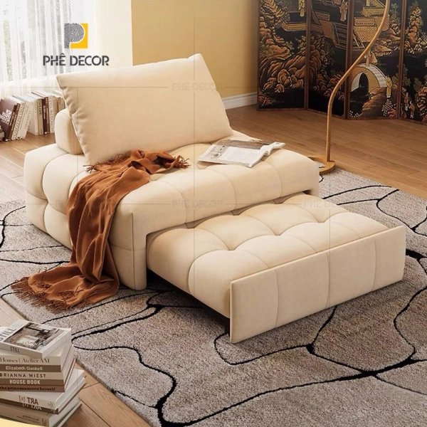 Với trọng lượng nhẹ và thiết kế nhỏ gọn, ghế sofa giường đơn rất dễ dàng di chuyển