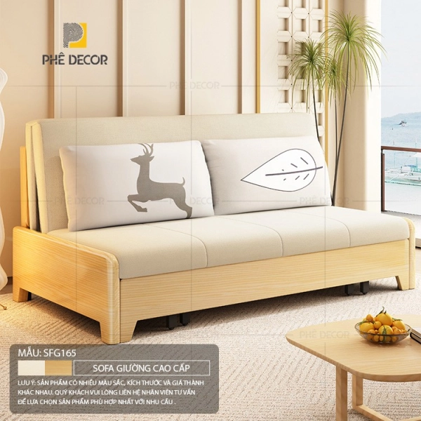 Sự khác biệt về chất lượng và đẳng cấp của những thành phần này sẽ tạo ra một khoảng giá rất rộng trên thị trường cho một chiếc sofa giường gỗ tphcm