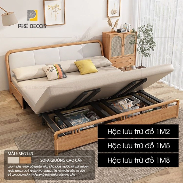Fremont SFG149 là hiện thân của một chiếc sofa giường phong cách Bắc Âu chuẩn mực