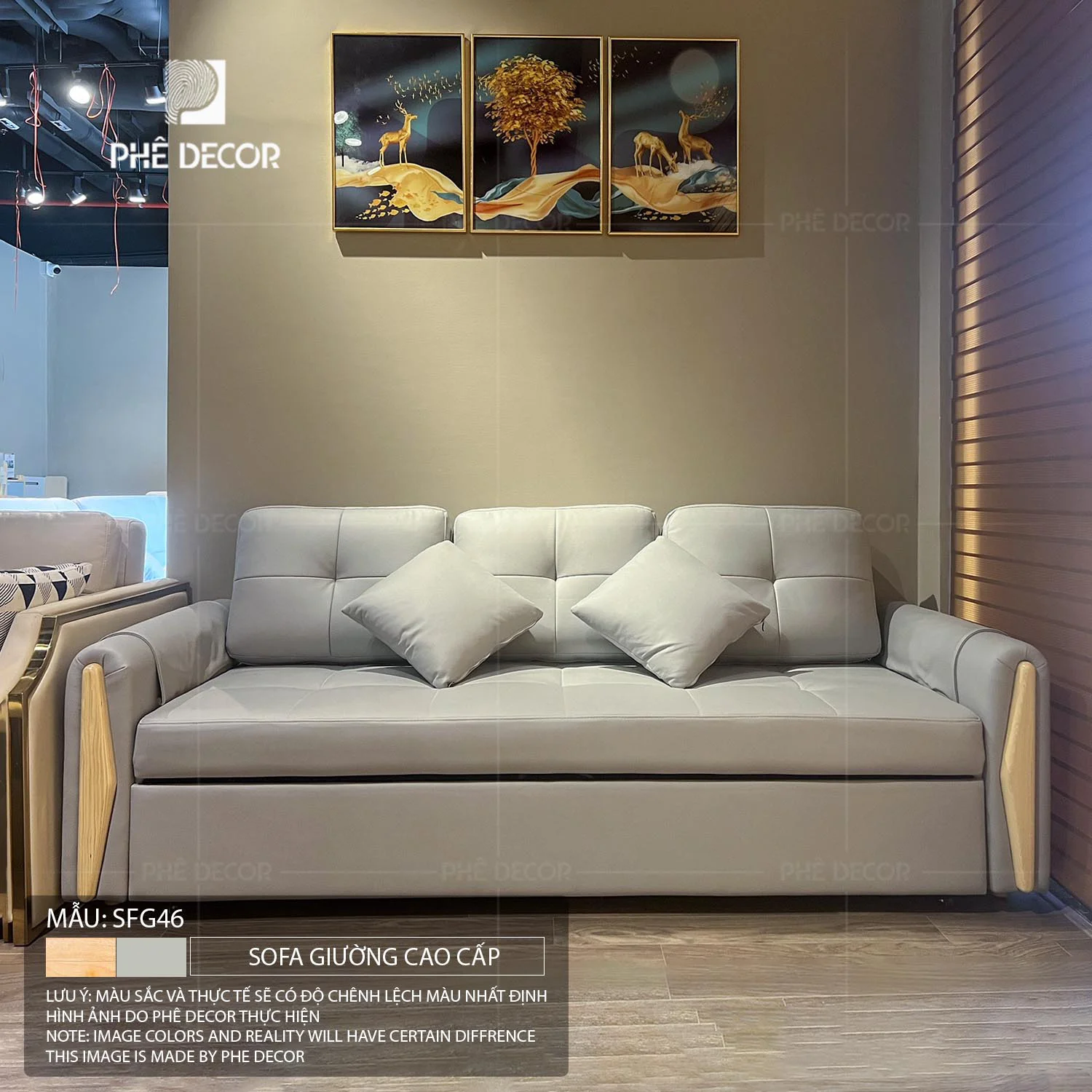 Rosetta SFG46 là một giải pháp cực kỳ thông minh cho những ai muốn trải nghiệm sự tiện nghi của sofa giường phong cách Bắc Âu