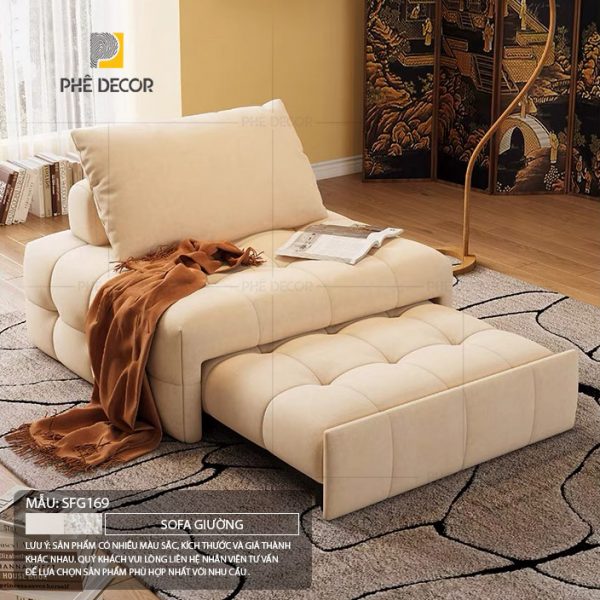 Sofa giường đơn Beanie SFG169 - Ảnh 6