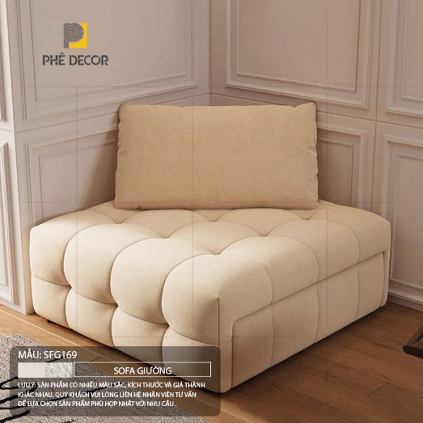 Sofa giường đơn Beanie SFG169 - Ảnh 8