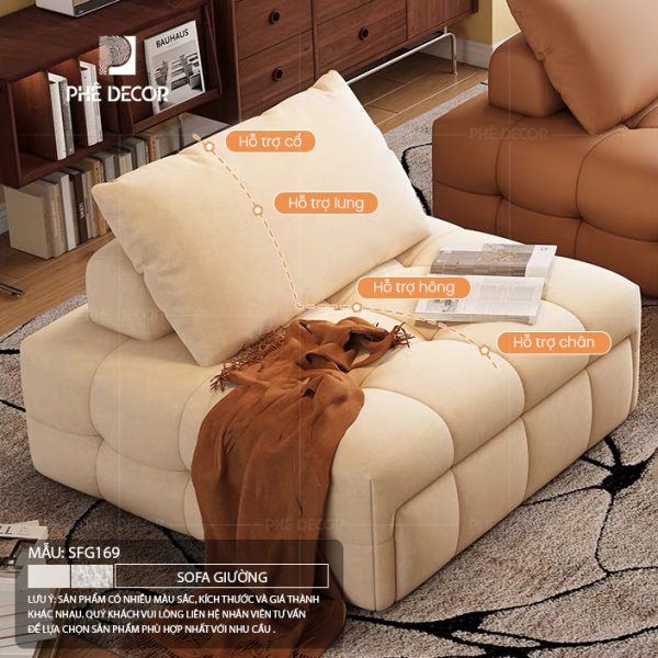 Sofa giường đơn Beanie SFG169 - Ảnh 11