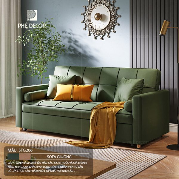 SFG206 - Sofa Giường Gỗ Sồi Nga - Ảnh 3