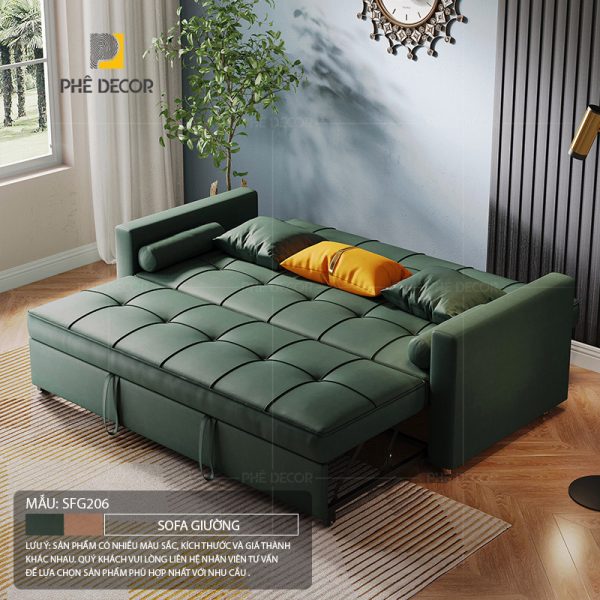 SFG206 - Sofa Giường Gỗ Sồi Nga - Ảnh 5