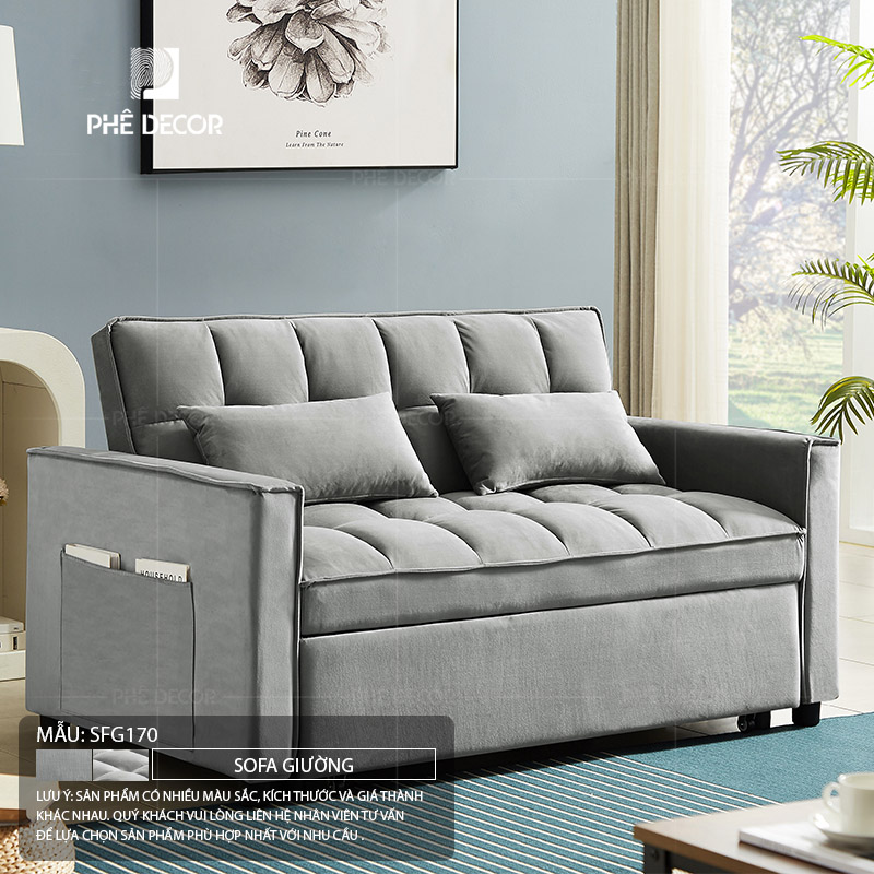 Sofa giường da nỉ Ravenna SFG170 – Chất lượng chuẩn xuất Mỹ với giá tốt nhất