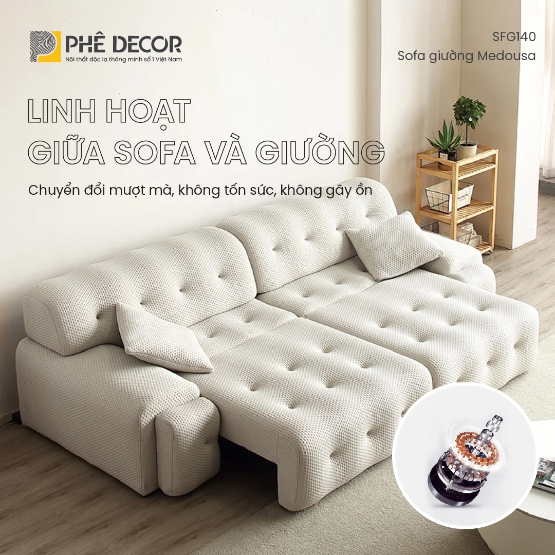 Nên đầu tư sofa giường tự động khi bạn cần một sản phẩm đẳng cấp, khẳng định phong cách sống
