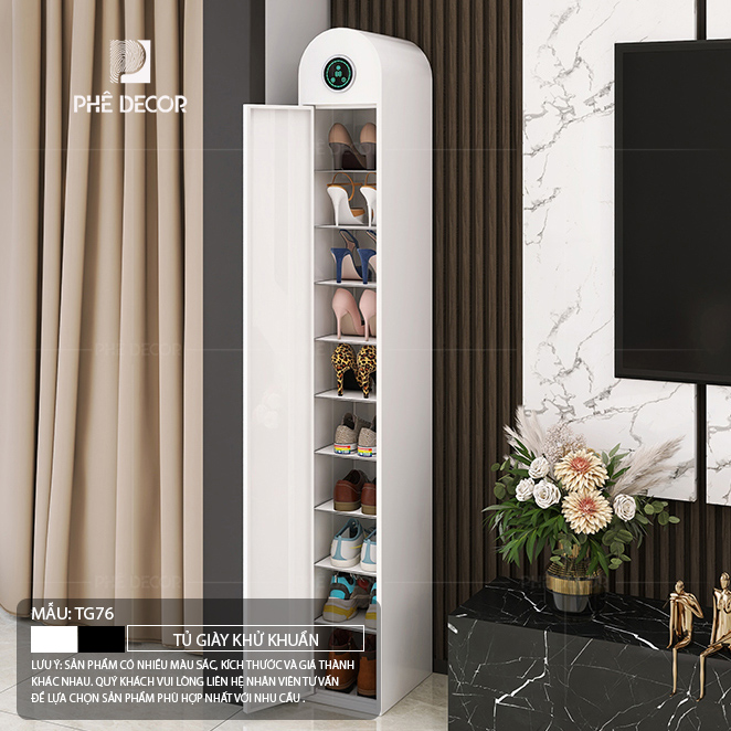 Amy TG76 là một chiếc tủ giày thông minh thực thụ, được trang bị những công nghệ tiên tiến nhất