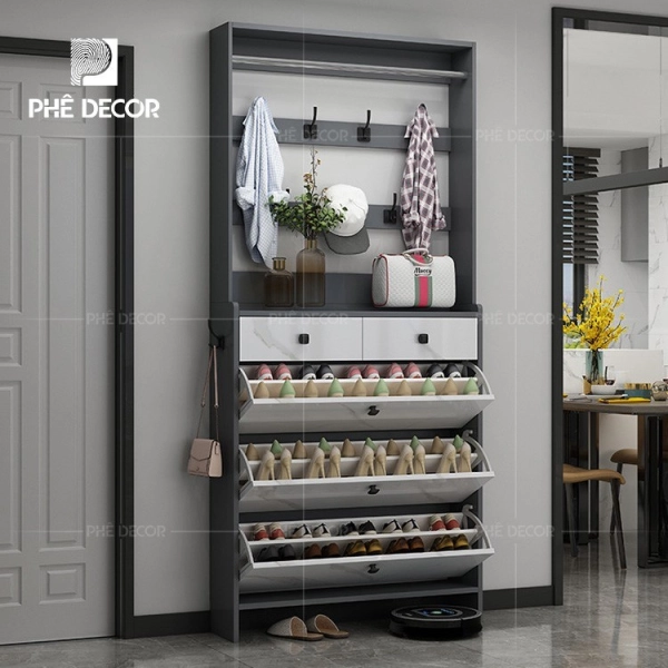Tủ giầy thông minh cánh lật là giải pháp tối ưu cho những không gian có diện tích hạn chế