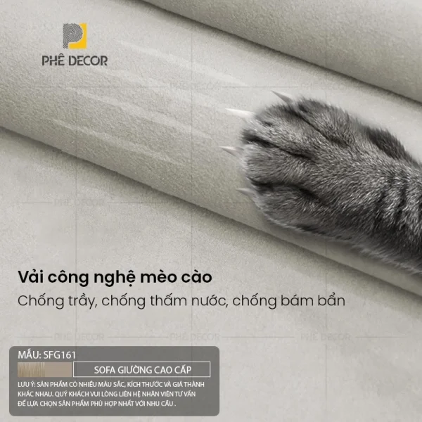 Vải chống mèo cào là giải pháp "cứu tinh" cho các gia đình nuôi thú cưng
