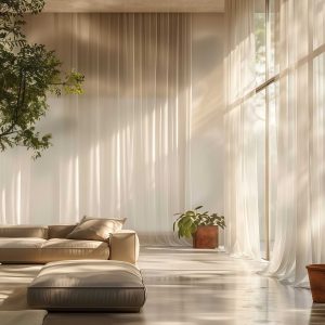 Rèm thông tầng biệt thự tại Ninh Bình