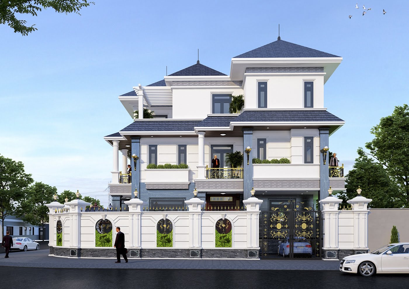 Tư Vấn Chọn Vật Liệu Xây Dựng Cho Biệt Thự 4 Tầng Mái Nhật