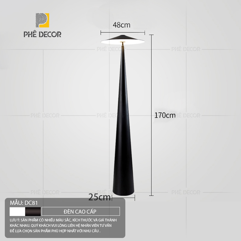 Nhờ thiết kế ấn tượng, đèn cây đứng DC81 có thể trở thành tâm điểm ở nhiều vị trí khác nhau trong ngôi nhà