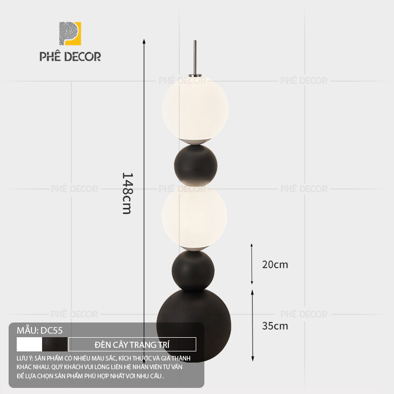 Nhờ thiết kế ấn tượng, đèn cây đứng DC55 có thể trở thành tâm điểm ở nhiều vị trí khác nhau trong ngôi nhà