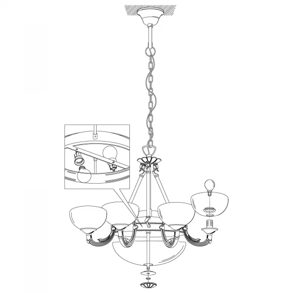 Đèn thả trần Eglo SAVOY 82749 - Ảnh 5