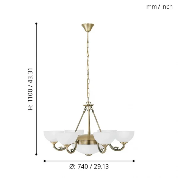 Đèn thả trần Eglo SAVOY 82749 - Ảnh 4