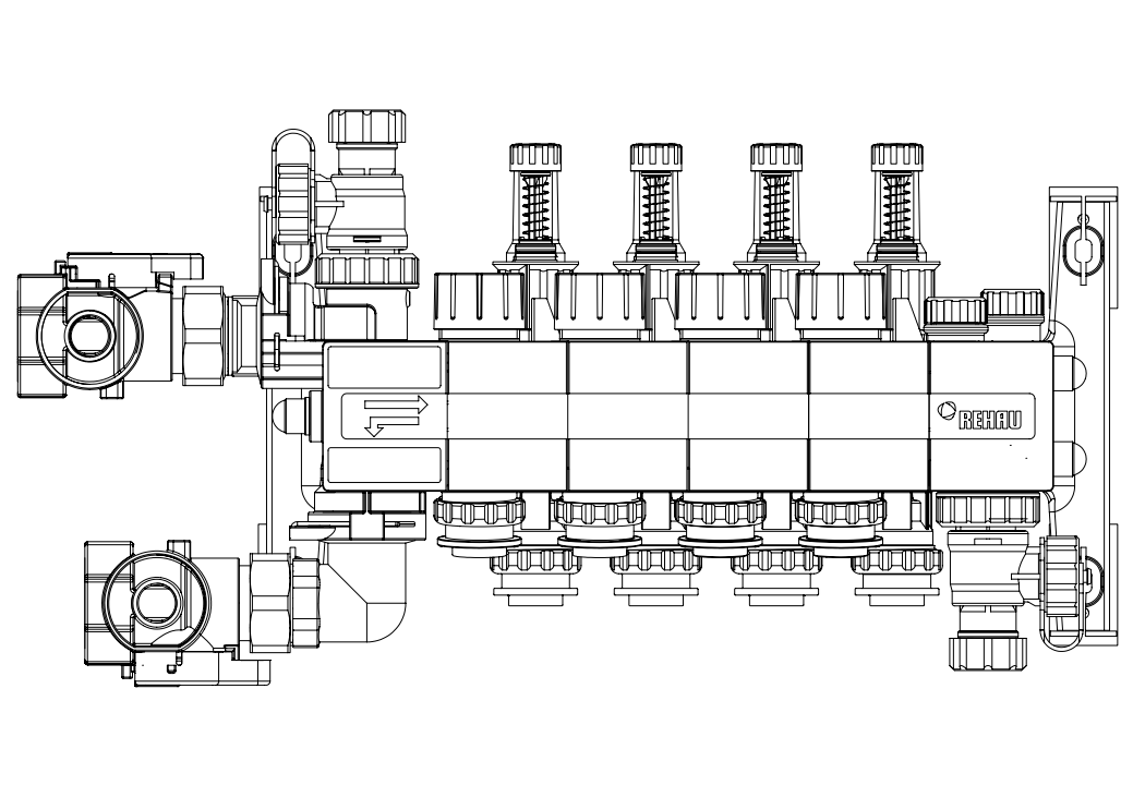 RAUTHERM SPEED HKV-D P là một thiết bị phân phối trung tâm trong hệ thống sưởi ấm và làm mát tuần hoàn