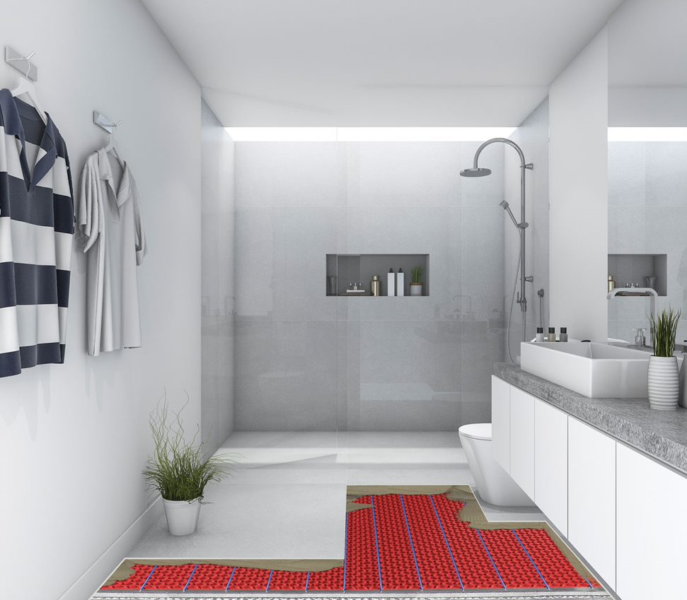 Có hai loại hệ thống sưởi dưới sàn chính là hệ thống sưởi bằng nước (hydronic) và hệ thống sưởi bằng điện