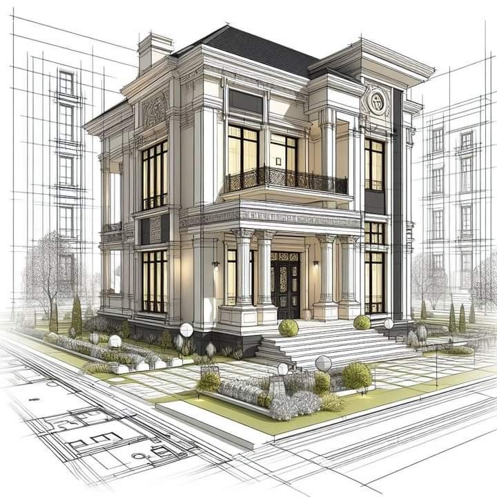 Mẫu biệt thự 2 tầng có sân vườn mini