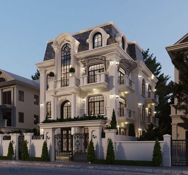 Mẫu Biệt Thự 2 Mặt Tiền