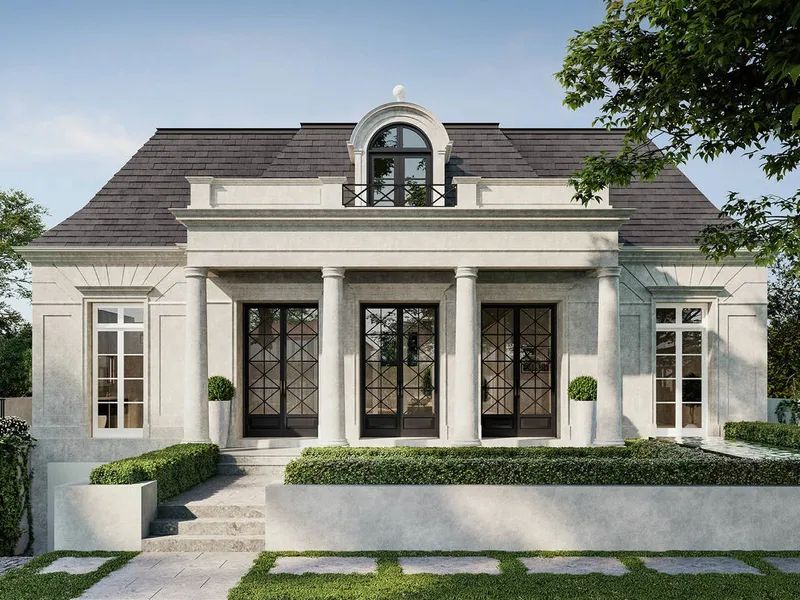 Biệt thự 1 tầng mái Mansard
