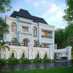 Mẫu Biệt Thự Tân Cổ Điển 3 Tầng Kiểu Pháp