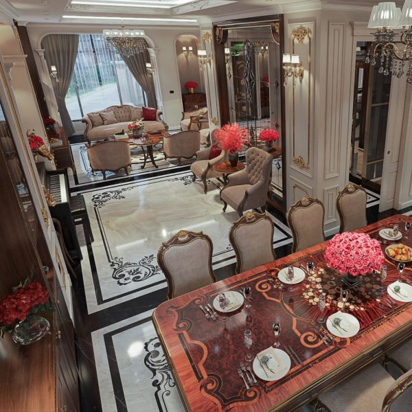 Thiết kế nội thất biệt thự 3 tầng song lập Louis City - Ảnh 2