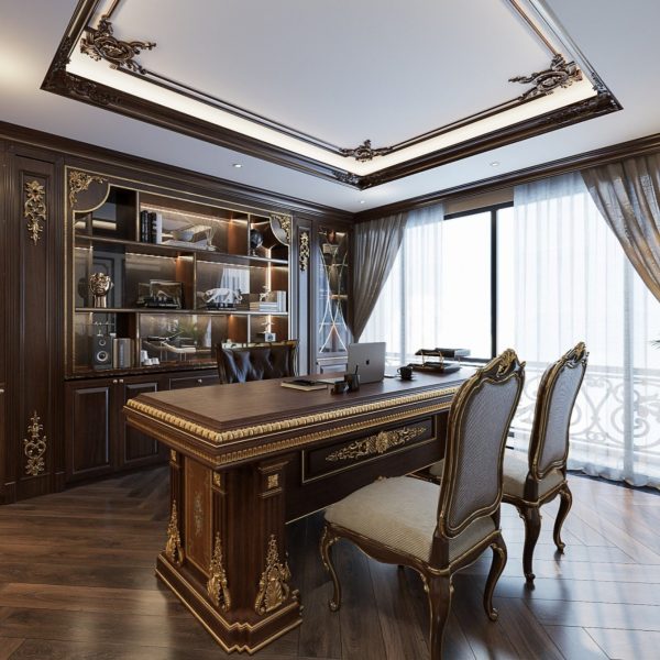 Thiết kế nội thất biệt thự 3 tầng song lập Louis City - Ảnh 3