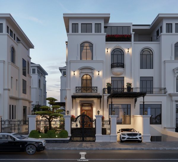 Thiết kế nội thất biệt thự 3 tầng song lập Louis City - Ảnh 4