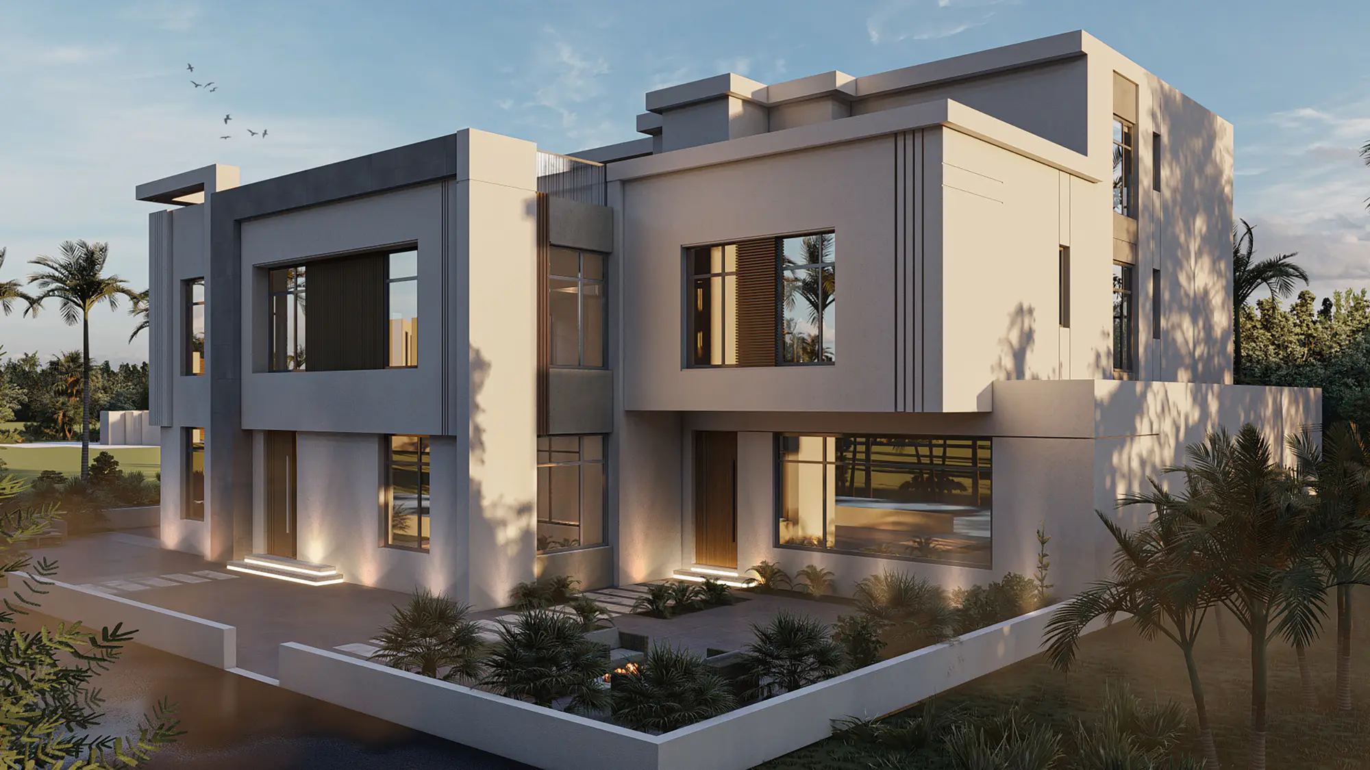 Sân vườn biệt thự dưới 200m²