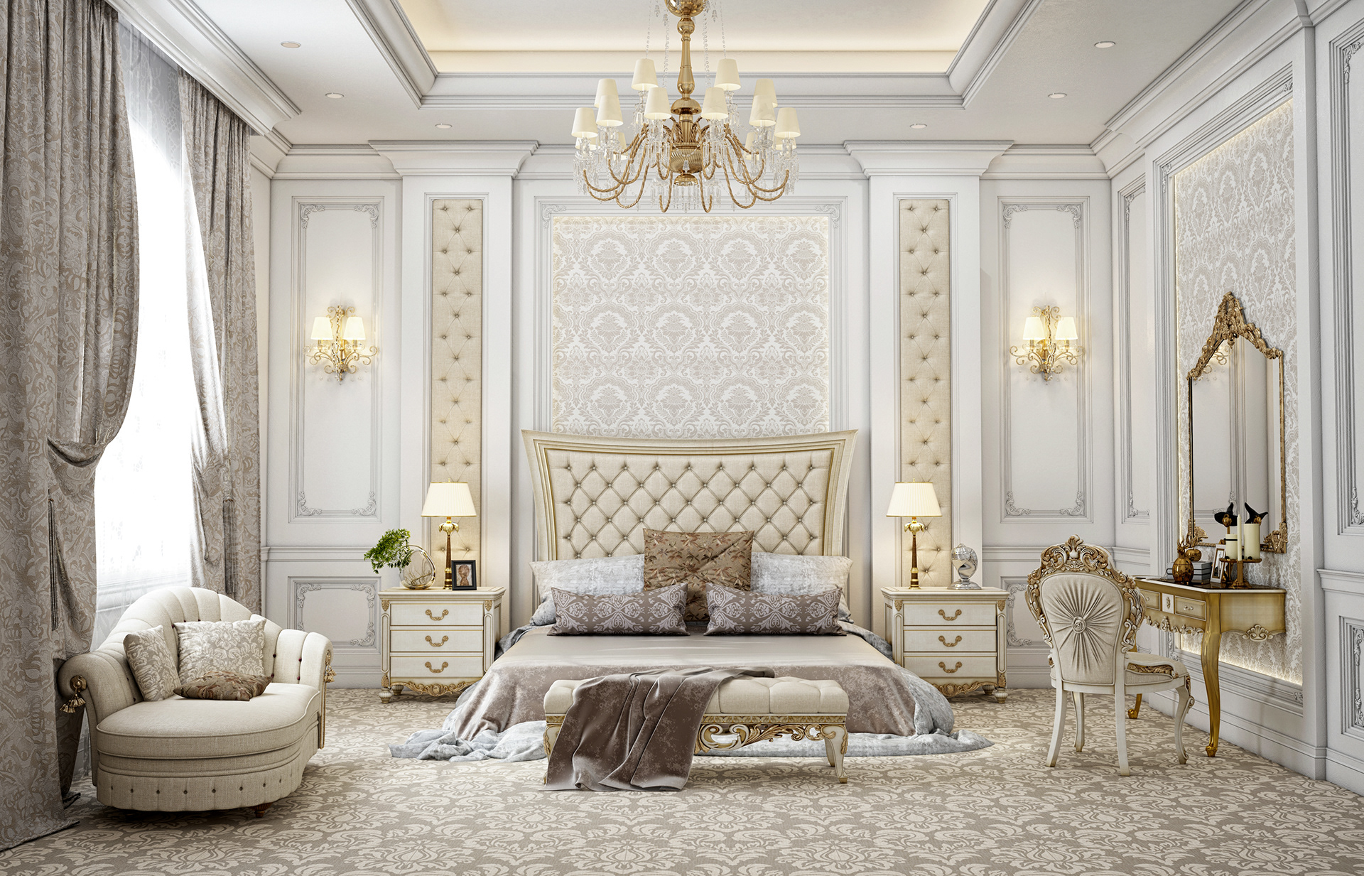 Biệt thự 2 tầng tân cổ điển là quy mô phổ biến nhất, nơi vẻ đẹp của kiến trúc tân cổ điển được thể hiện rõ nét