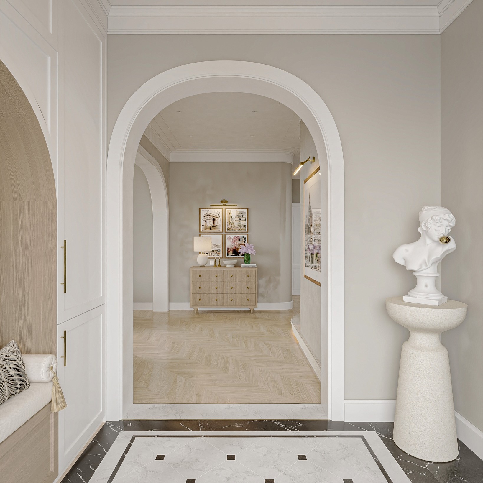 Thiết kế biệt thự 3 tầng phong cách Tối giản