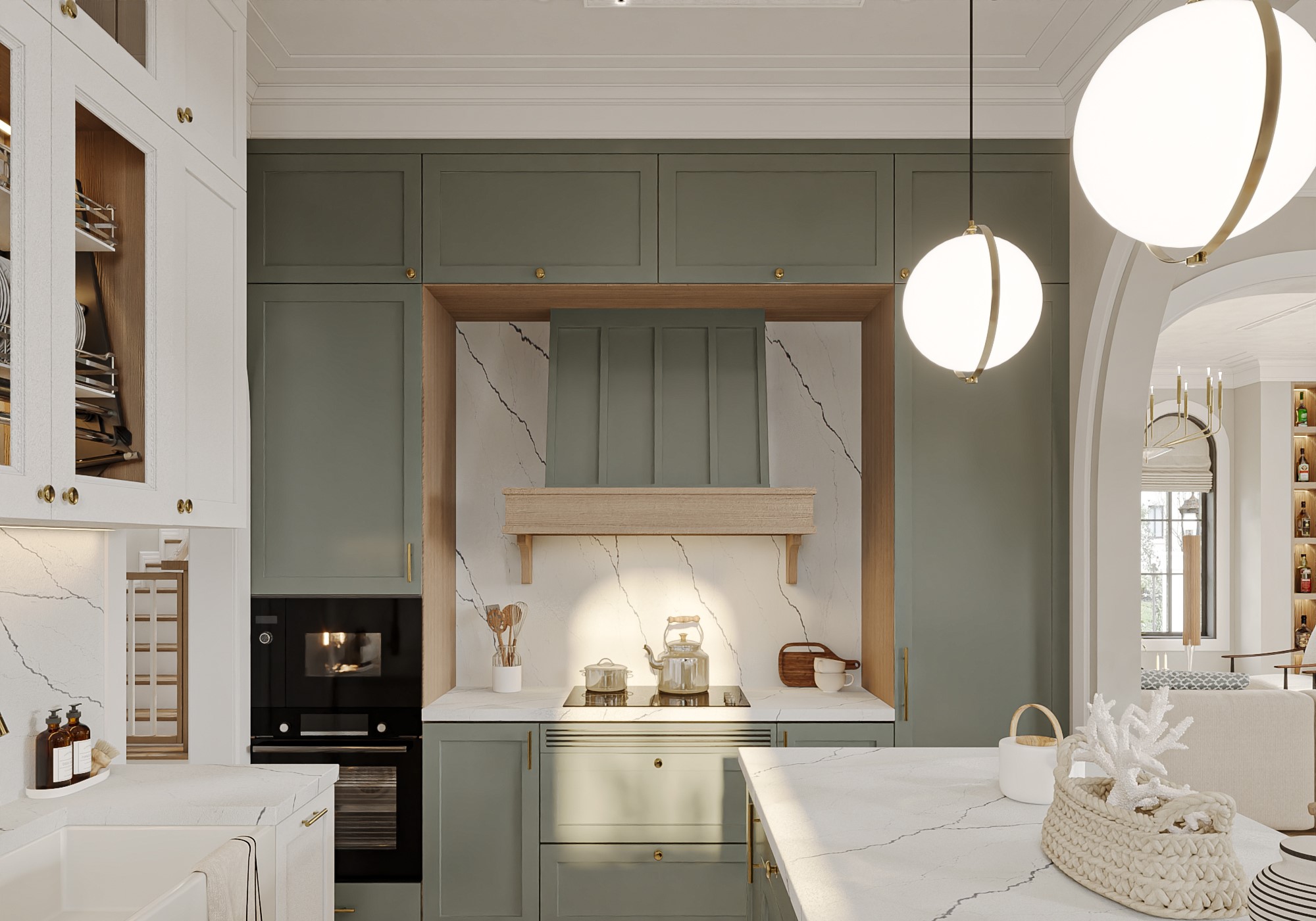 Thiết kế biệt thự 3 tầng phong cách Farmhouse