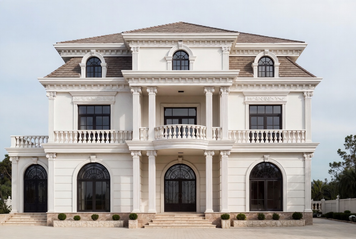 Mẫu biệt thự tân cổ điển 3 tầng chuẩn phong cách Châu Âu