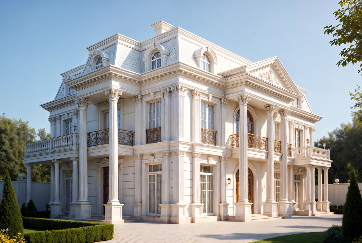 Mẫu biệt thự tân cổ điển 3 tầng đẹp phong cách Pháp số 1