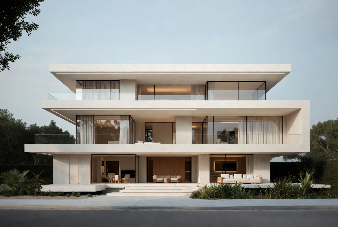 Mẫu nhà biệt thự 3 tầng hiện đại đẹp số 9