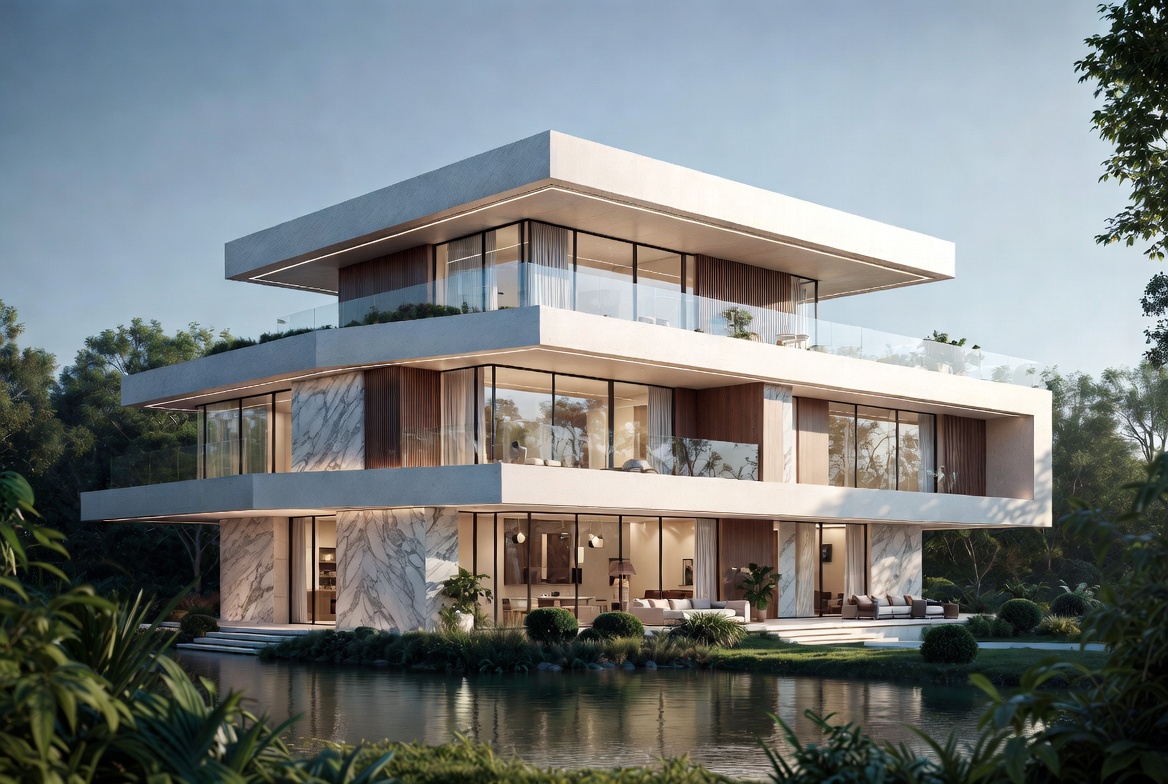 Biệt thự 3 tầng hiện đại 120m2 tối ưu diện tích số 3