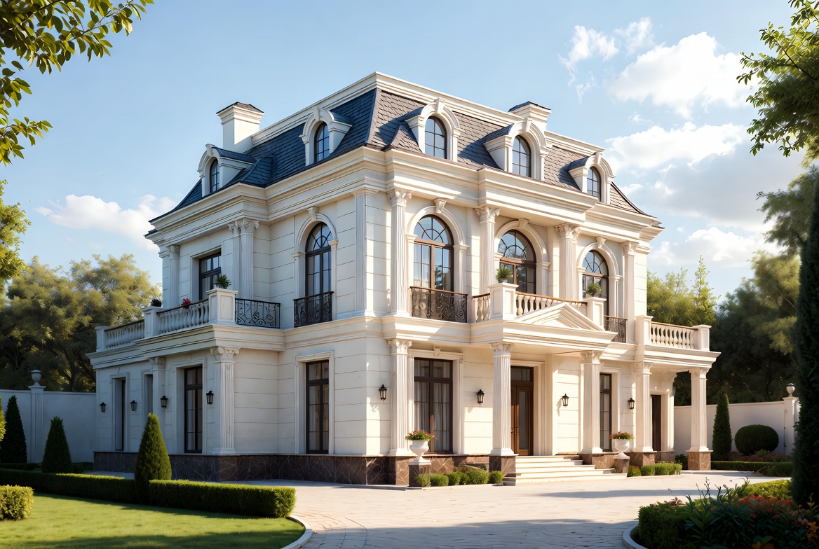 Mẫu biệt thự tân cổ điển 3 tầng đẹp phong cách Pháp số 4