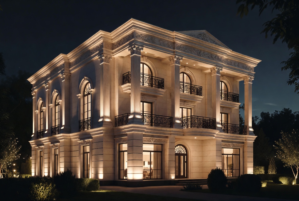 Biệt thự tân cổ điển 3 tầng ấn tượng số 7