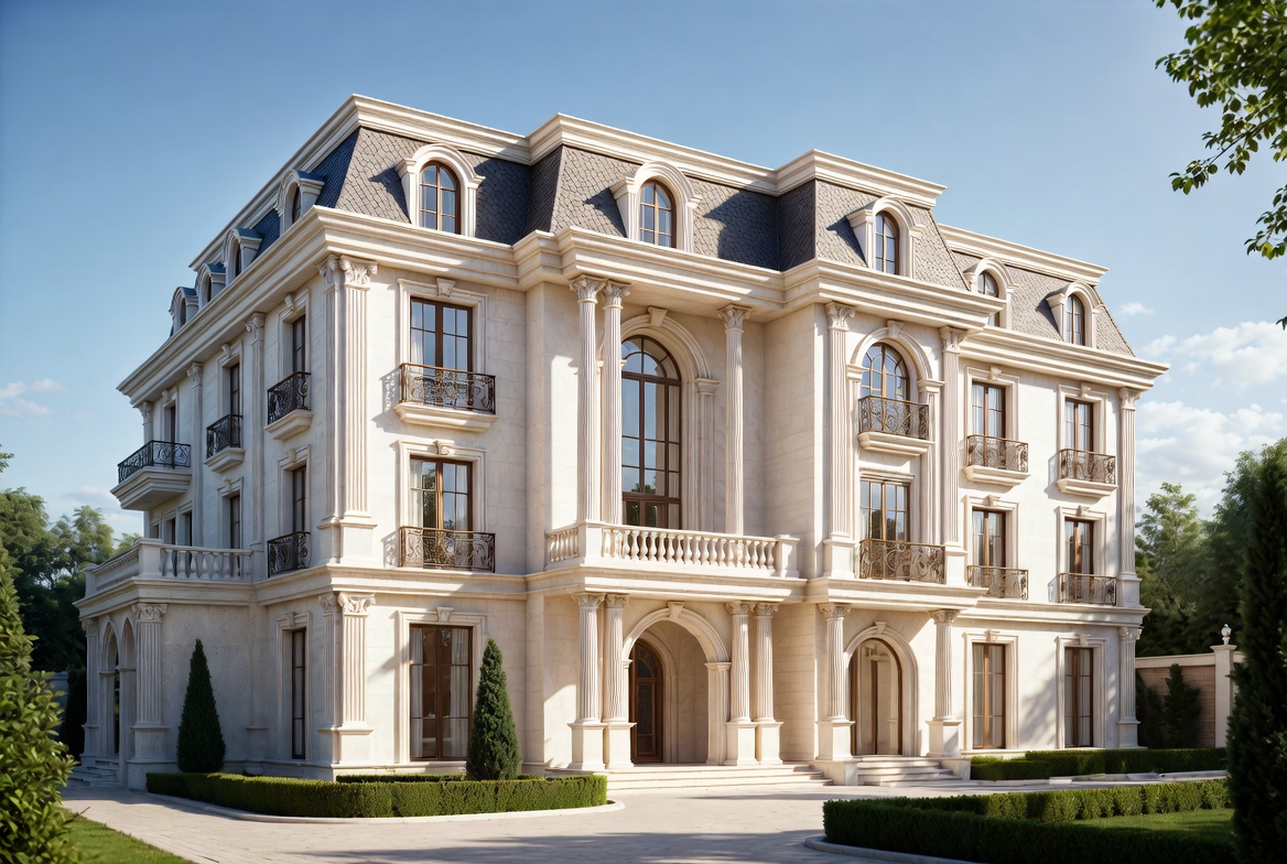 Mẫu biệt thự tân cổ điển 3 tầng đẹp phong cách Pháp số 