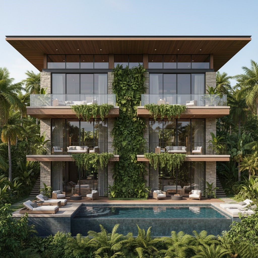 Biệt thự nhà vườn 3 tầng hiện đại